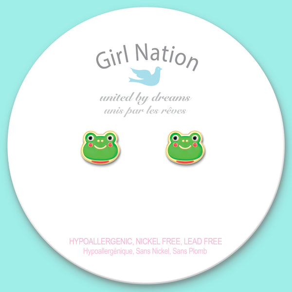 Cutie Studs / Küpe- Fancy Frog