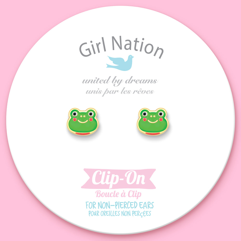 CLIP ON / Klipsli Küpe- Fancy Frog