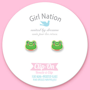 CLIP ON / Klipsli Küpe- Fancy Frog
