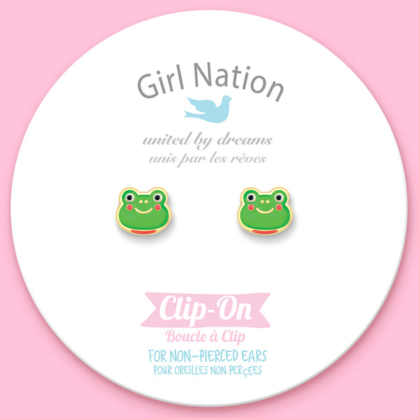 CLIP ON / Klipsli Küpe- Fancy Frog