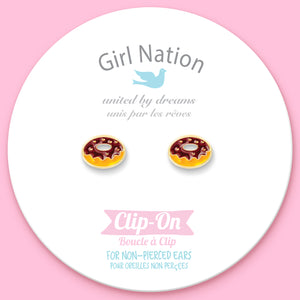 CLIP ON / Klipsli Küpe- Yummy Donut