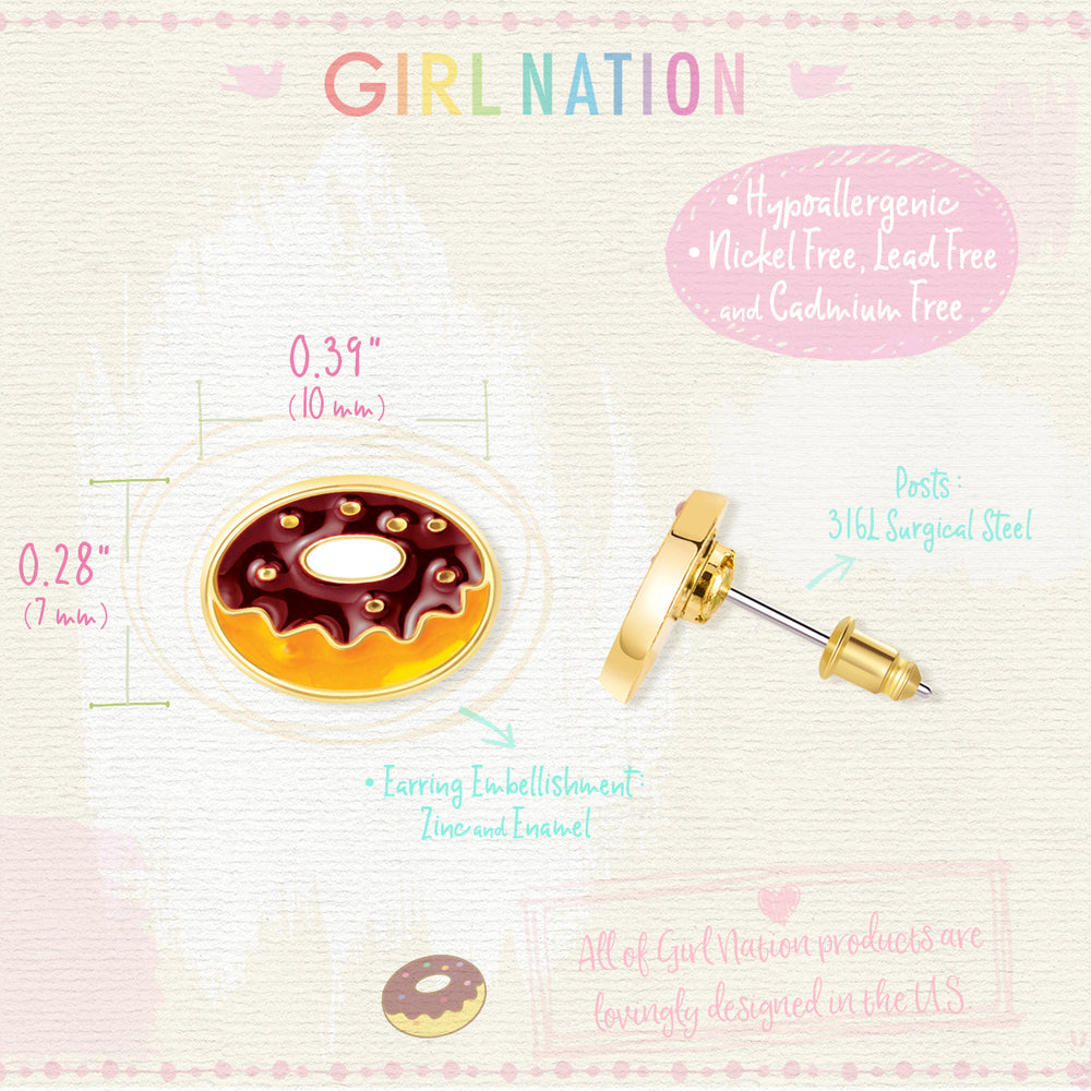 Cutie Studs / Küpe- Yummy Donut