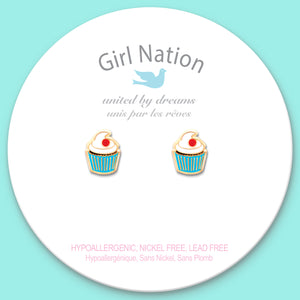 Cutie Studs / Küpe- Classic Cupcake