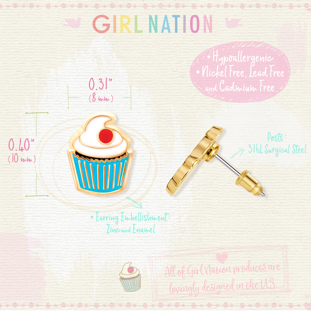 Cutie Studs / Küpe- Classic Cupcake