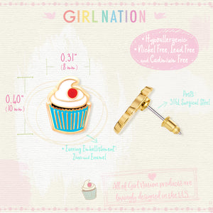 Cutie Studs / Küpe- Classic Cupcake