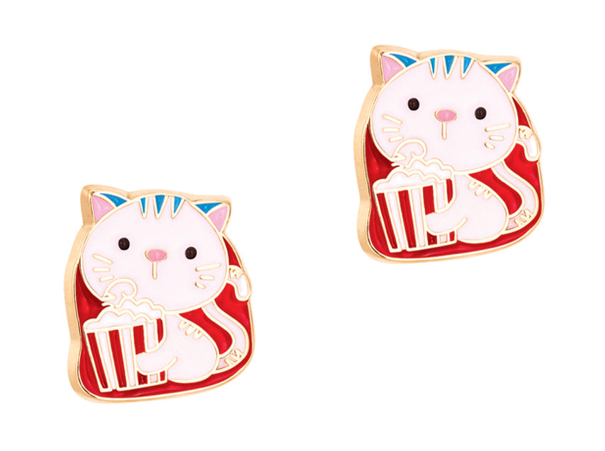 Cutie Studs / Küpe- Kitty Pop