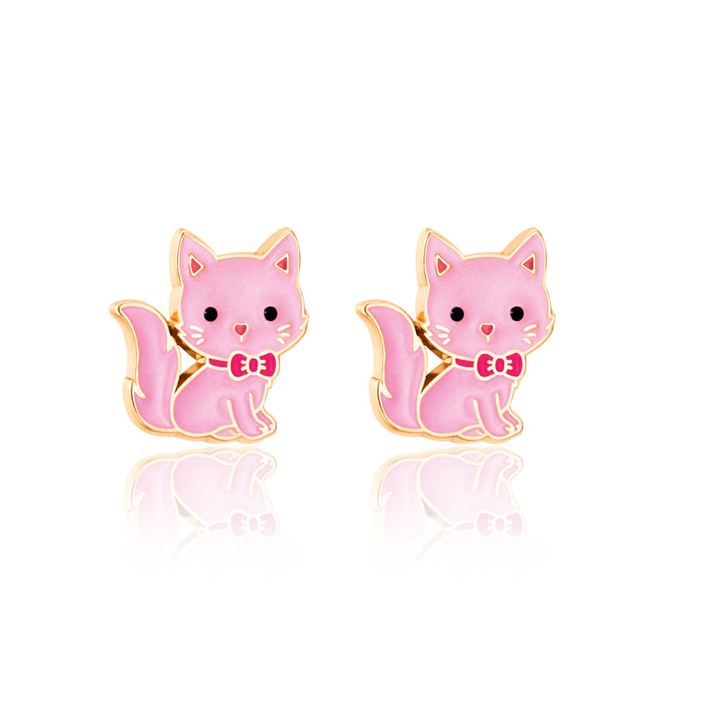 Cutie Studs / Küpe- Kitty Pink