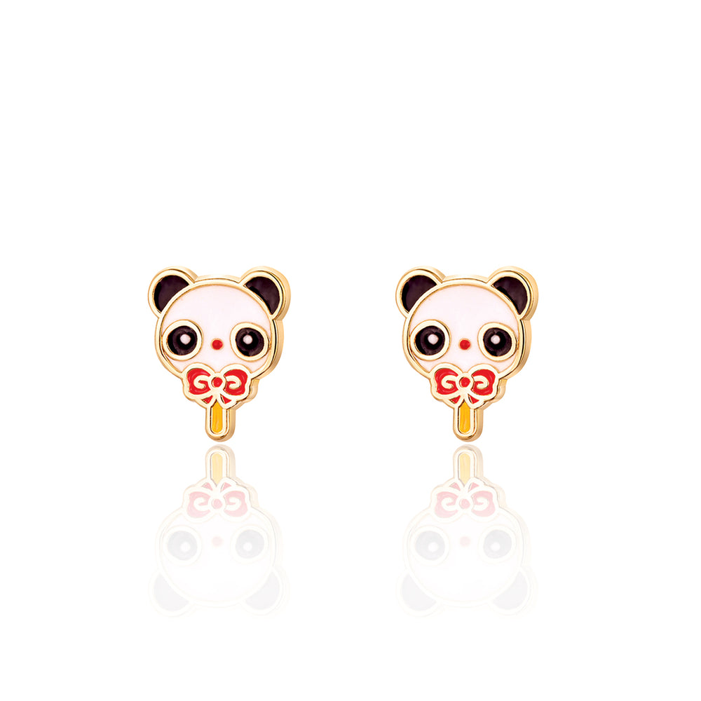 Cutie Studs / Küpe- Panda Popsicle