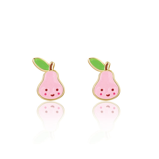 Cutie Studs / Küpe- Pink Pear
