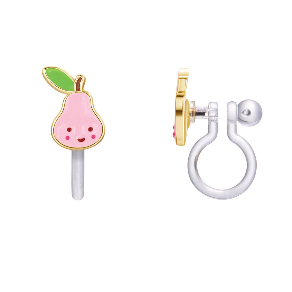 CLIP ON / Klipsli Küpe- Pink Pear