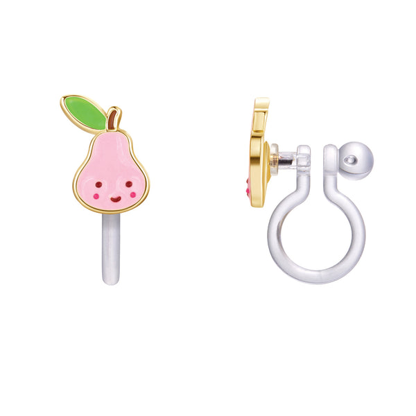 CLIP ON / Klipsli Küpe- Pink Pear