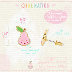 Cutie Studs / Küpe- Pink Pear