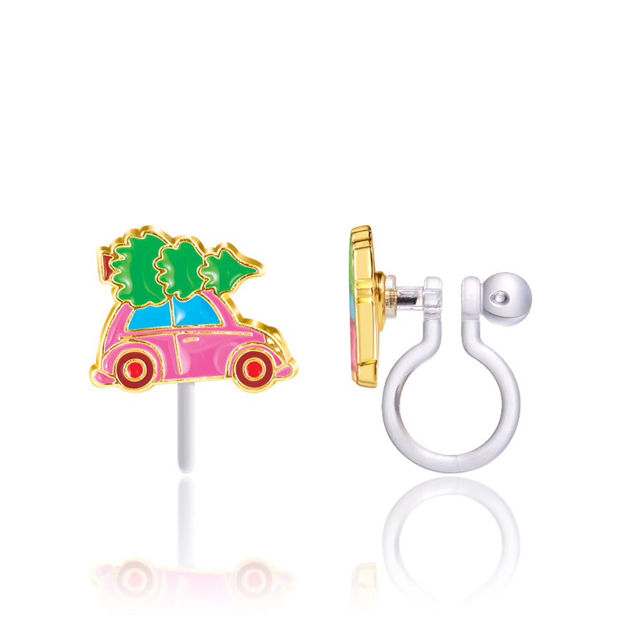 Holiday ClipOn- Car with Tree