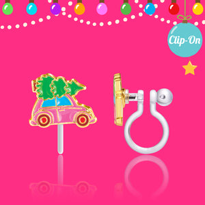 Holiday ClipOn- Car with Tree