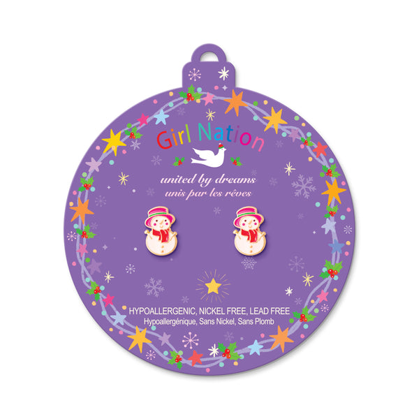 Holiday Studs- Snowman Wonderland