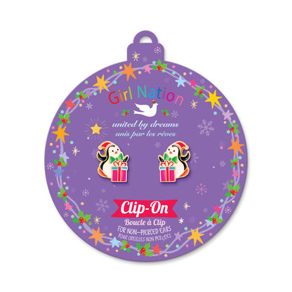 Holiday ClipOn- Penguin Surprise