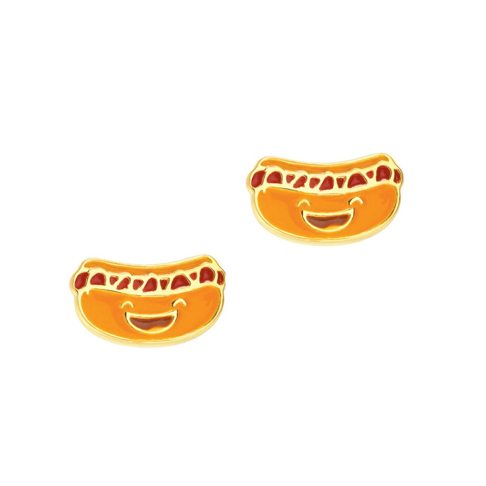 Cutie Studs- Happy Hot Dog