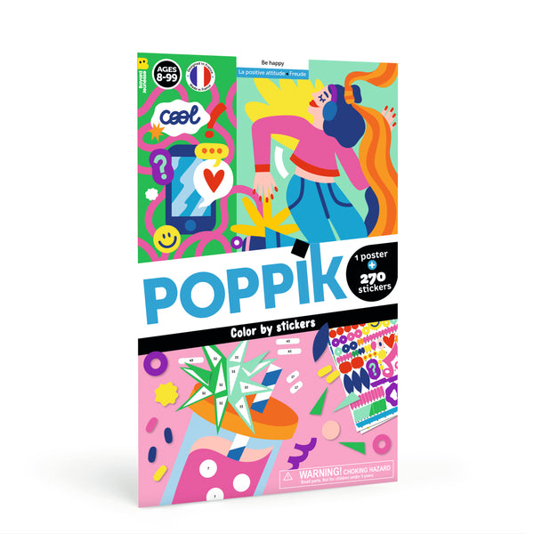 Stickers by Number Be Happy