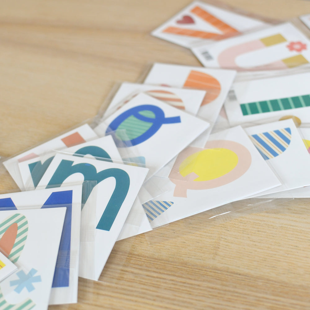 Alphabet Wall Stickers 26 Harf A'dan Z'ye