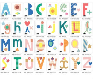 Alphabet Wall Stickers 26 Harf A'dan Z'ye
